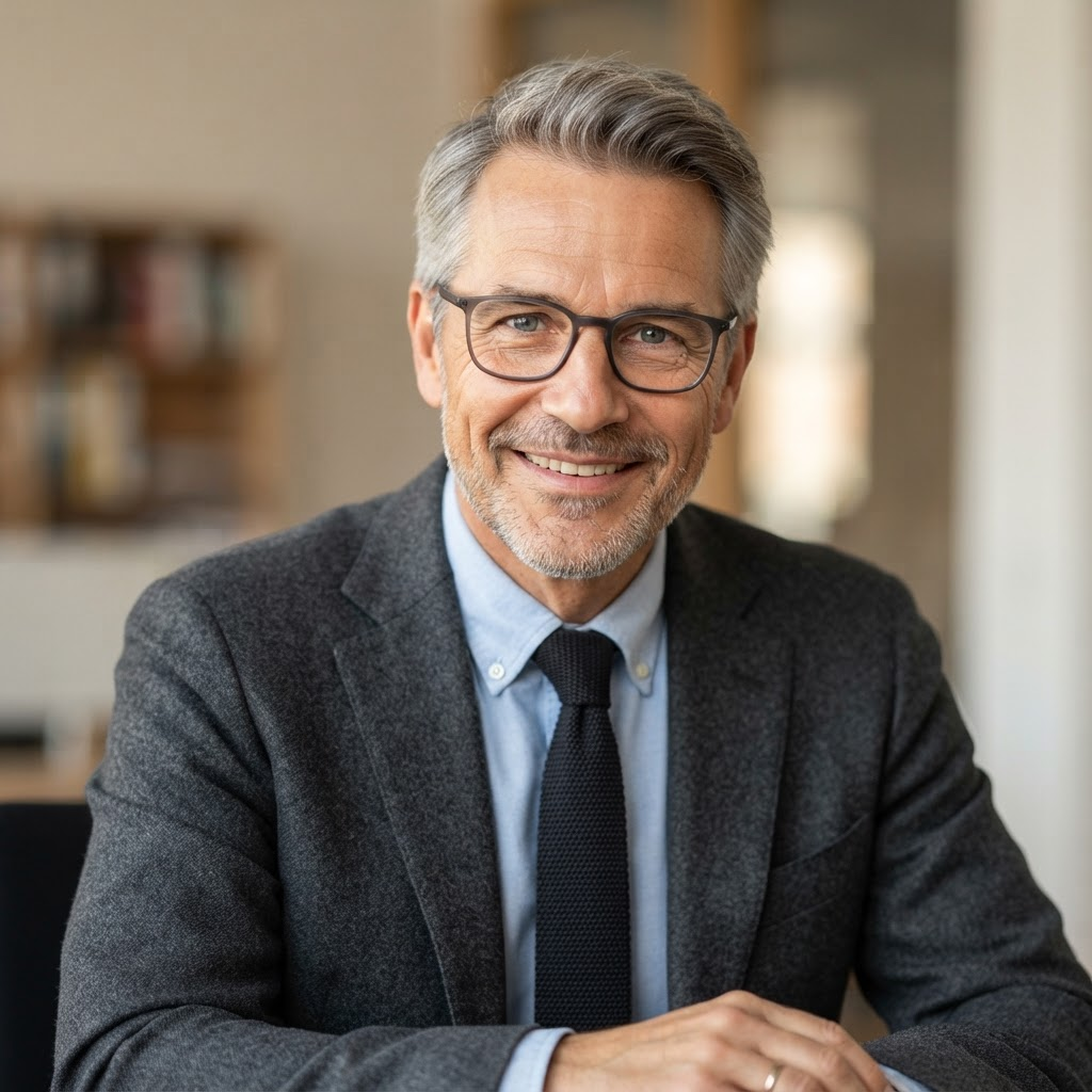 AI-gegenereerde afbeelding: Robert M., tevreden OPTIPROSTAT-klant