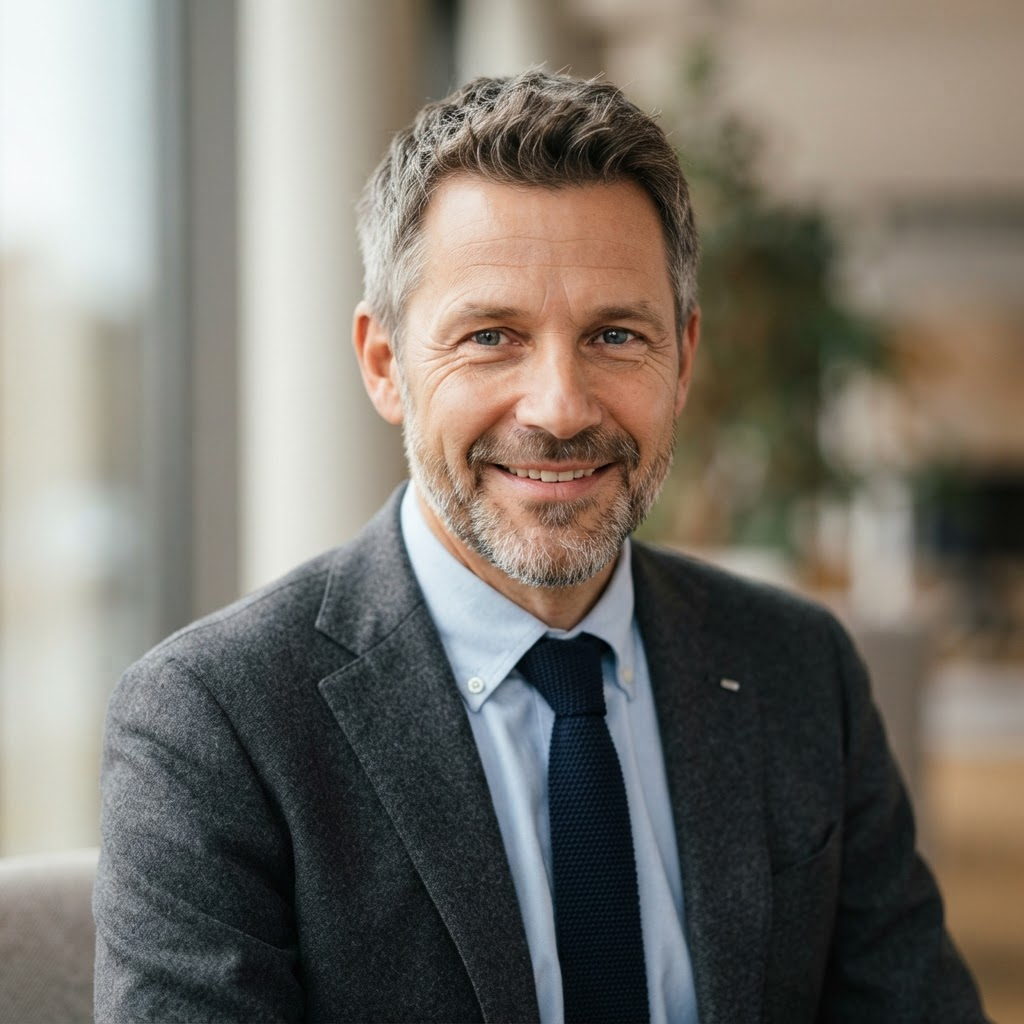 AI-gegenereerde afbeelding: André P., tevreden OPTIPROSTAT-klant